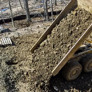 truck hauling dirt