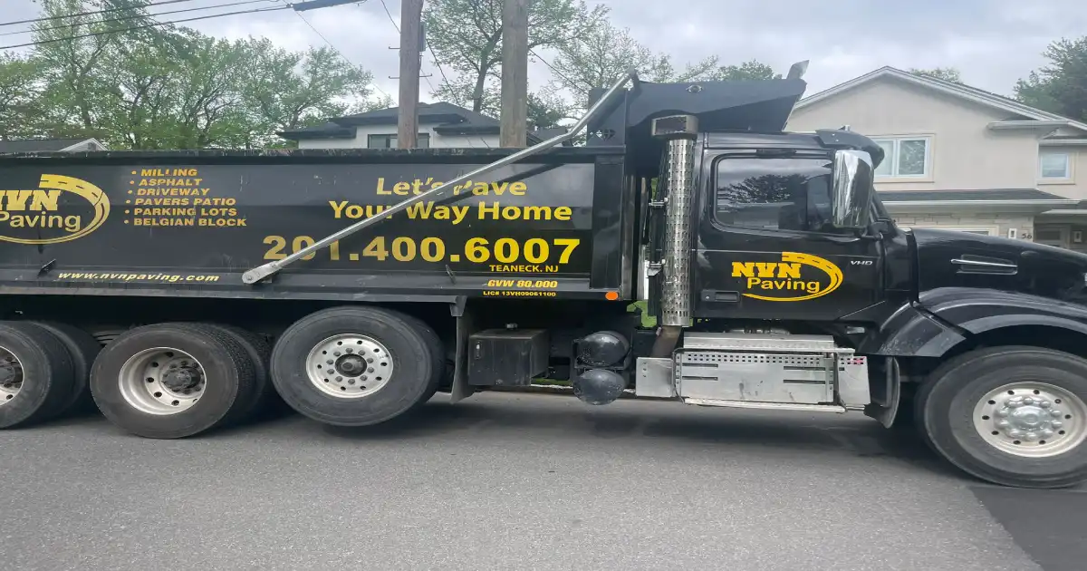 Our truck on its way to another hauling service in New Jersey